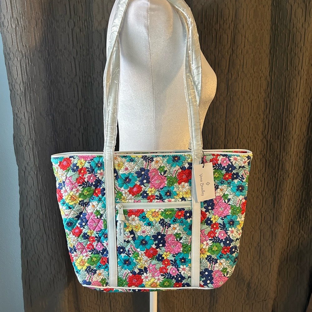Vera Bradley Colorful Floral Quilted Tote